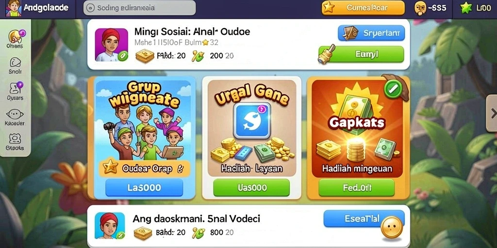 Tampilan awal yang menarik untuk pengguna baru.