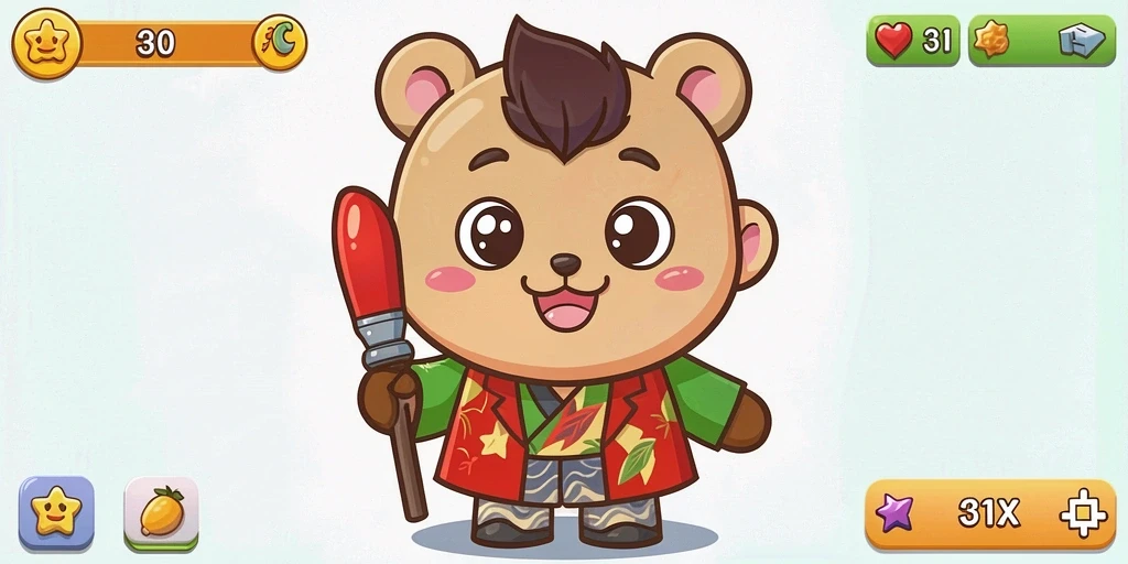 Tampilan utama aplikasi HOKIWON yang menarik.