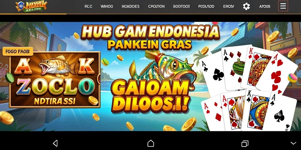 Tangkapan layar menunjukkan antarmuka utama permainan.