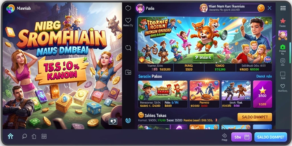 Tampilan grafis yang memukau dari gameplay.