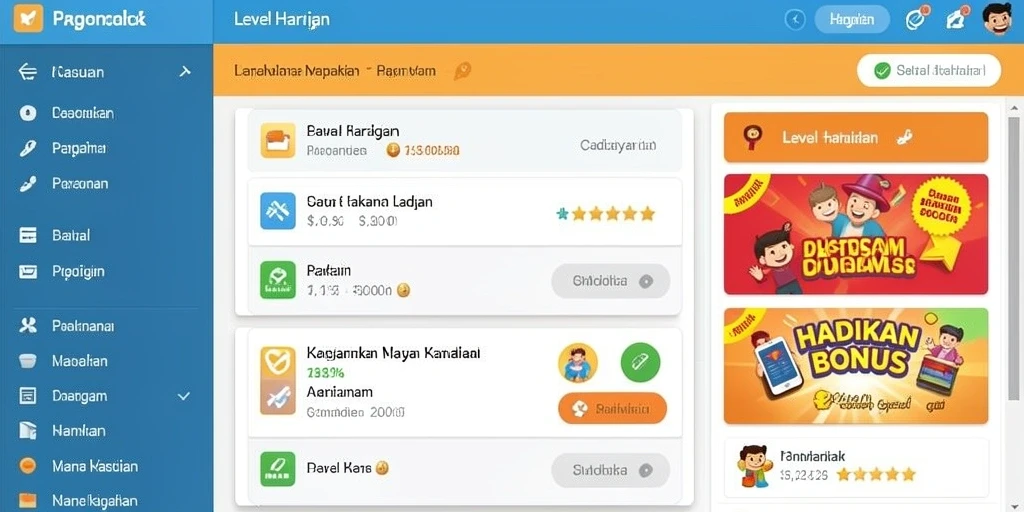 Tampilan antarmuka yang bersih dan user-friendly.