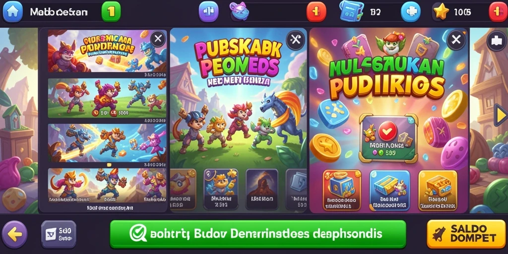 Tampilan level yang menakjubkan dan penuh warna.