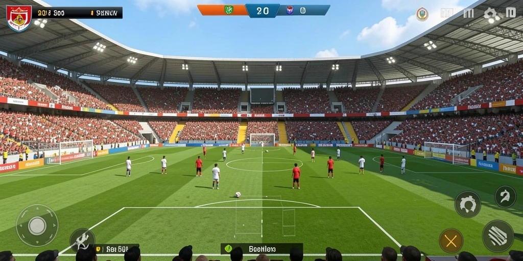 Tampilan dunia yang penuh warna dan detail.