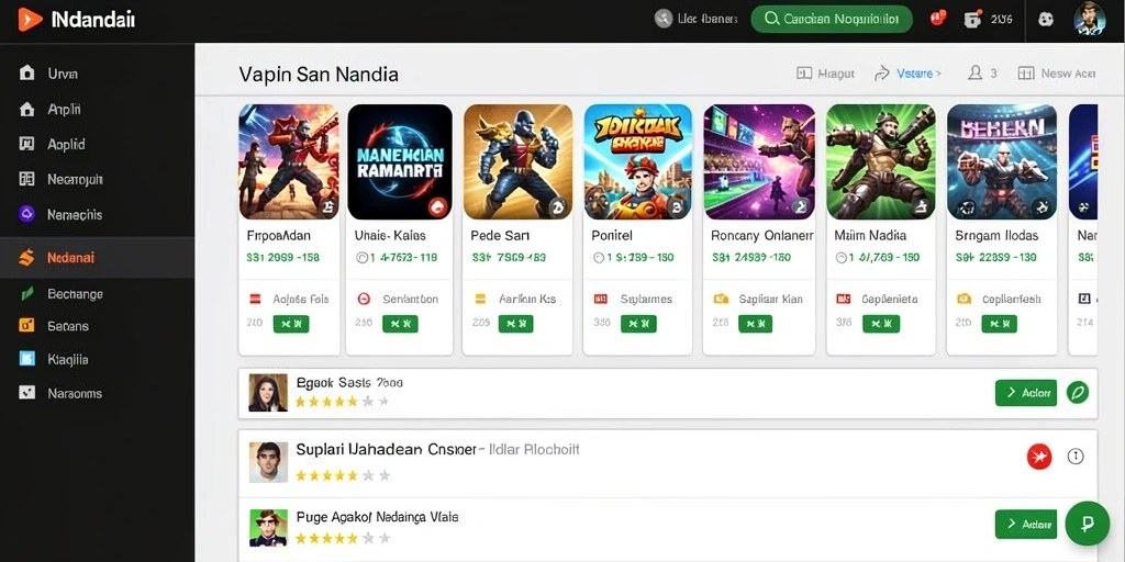 Tampilan menu utama yang menarik dan intuitif.